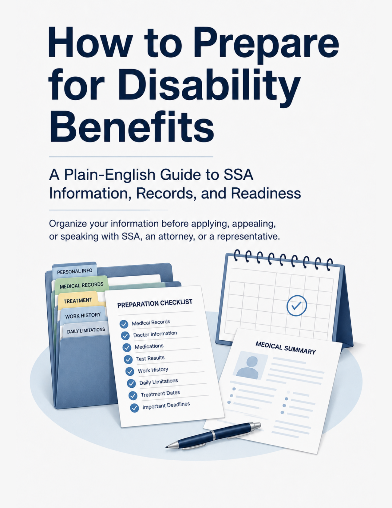 How to Prepare for Disability Benefits — guide cover
